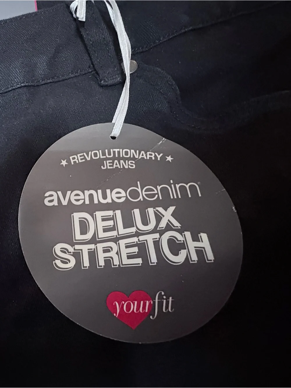 Classic Black Straight Jeans with Tag